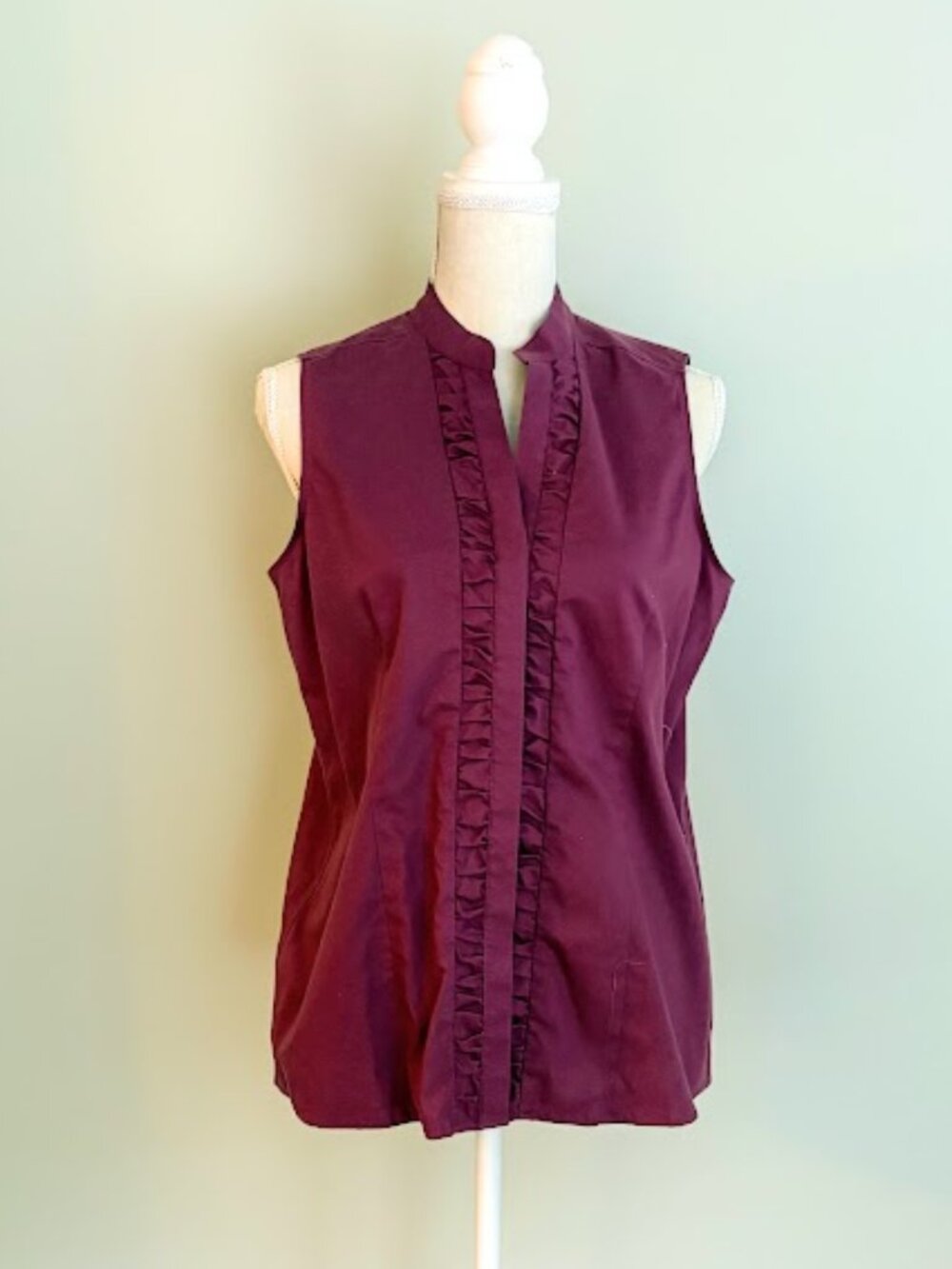 Coldwater Creek Sleeveless Button Down Blouse Large